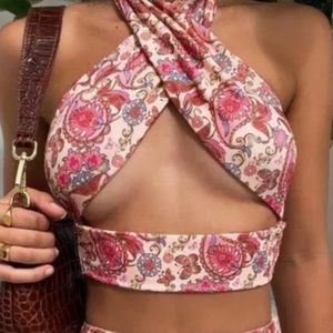 NWT TIGER MIST PAISLEY ARCHIE TOP